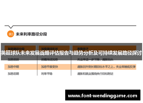 英超球队未来发展战略评估报告与趋势分析及可持续发展路径探讨