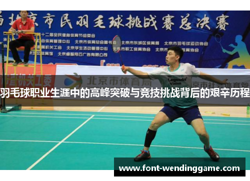 羽毛球职业生涯中的高峰突破与竞技挑战背后的艰辛历程